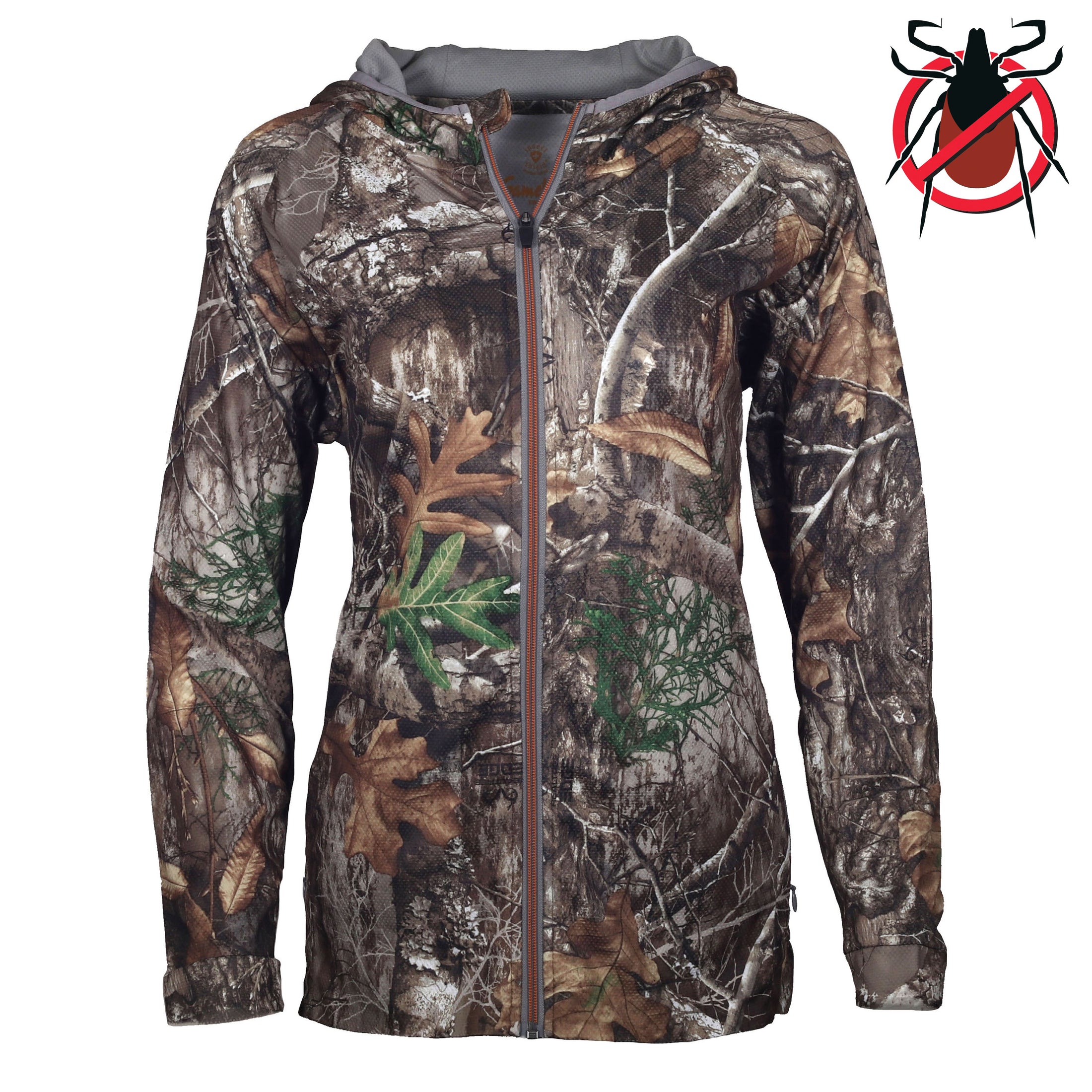Gamehide Womens ElimiTick Full Zip Jacket - Tick - Realtree Edge 