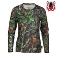 Load image into Gallery viewer, Gamehide ElimiTick Womens Long Sleeve Shirt Front View - Tick - Mossy Oak Obsession
