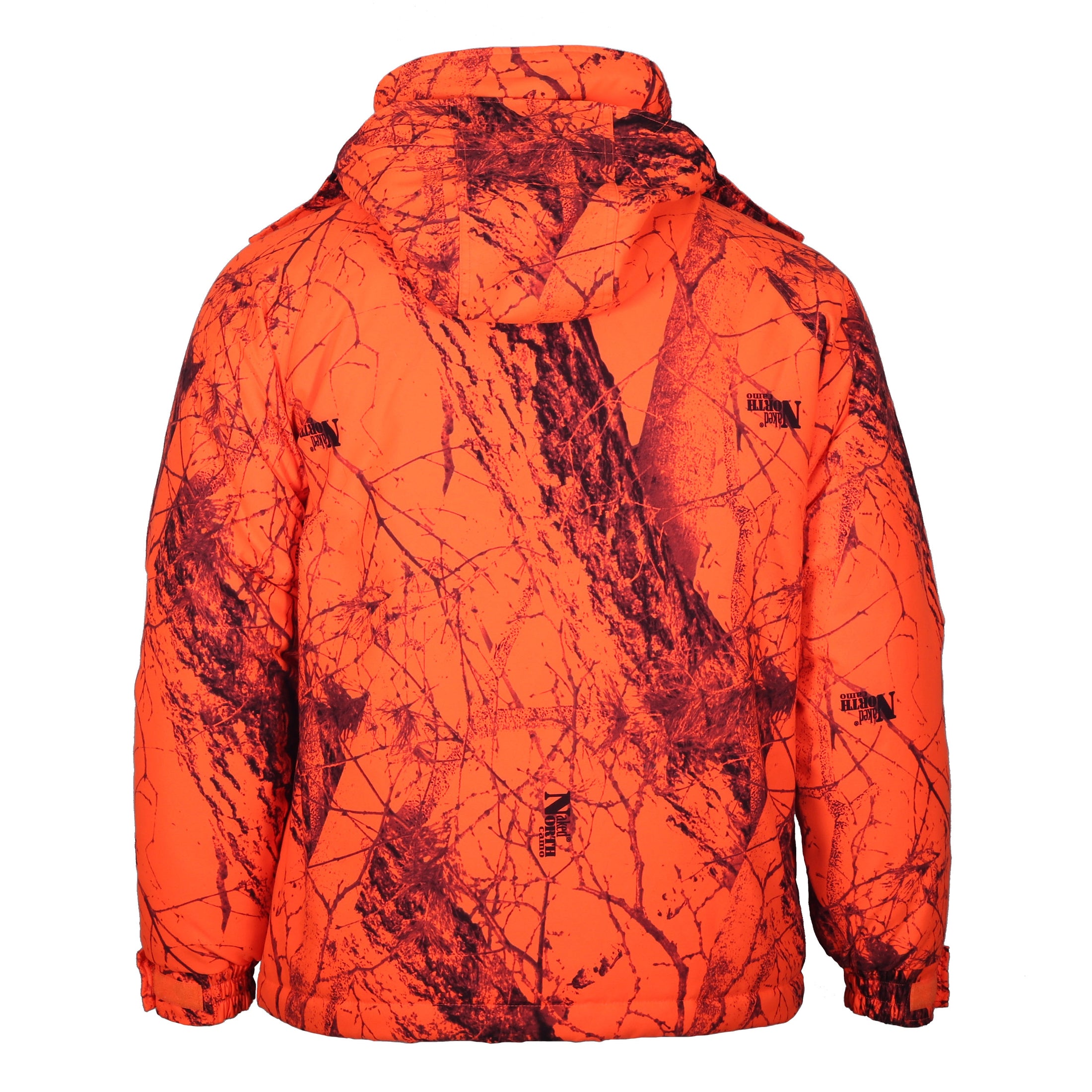 Deerhunter Parka - Back View - Naked North Blaze Orange Camo